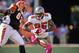 CINCINNATI, OH - OCTOBER 10: Aqib Talib #25 of the Tampa Bay Buccaneers returns an interception against the Cincinnati Bengals at Paul Brown Stadium on October 10, 2010 in Cincinnati, Ohio. (Photo by Jamie Sabau/Getty Images)