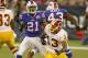TORONTO, ON - OCTOBER 30: Leodis McKelvin #21 of the Buffalo Bills looks to make an interception on a deflection off Anthony Armstrong #13 of the Washington Redskins at Rogers Centre on October 30, 2011 in Toronto, Ontario, Canada. Buffalo won 23-0. (Photo by Rick Stewart/Getty Images)