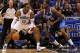 ORLANDO, FL - MARCH 30: Dwight Howard #12 of the Orlando Magic drives aganst Ian Mahinmi #28 of the Dallas Mavericks during the game at Amway Center on March 30, 2012 in Orlando, Florida. NOTE TO USER: User expressly acknowledges and agrees that, by downloading and or using this photograph, User is consenting to the terms and conditions of the Getty Images License Agreement. (Photo by Sam Greenwood/Getty Images)