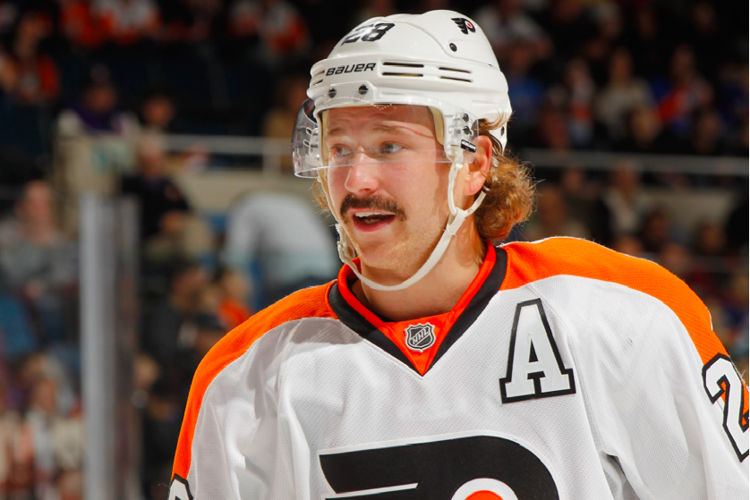 NHL 2012 - Mar 31 - Right Winger Claude Giroux (#28) of th…