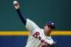 ATLANTA - APRIL 18: Jair Jurrjens #49 of the Atlanta Braves pitches against the New York Mets at Turner Field on April 18, 2012 in Atlanta, Georgia. (Photo by Scott Cunningham/Getty Images)