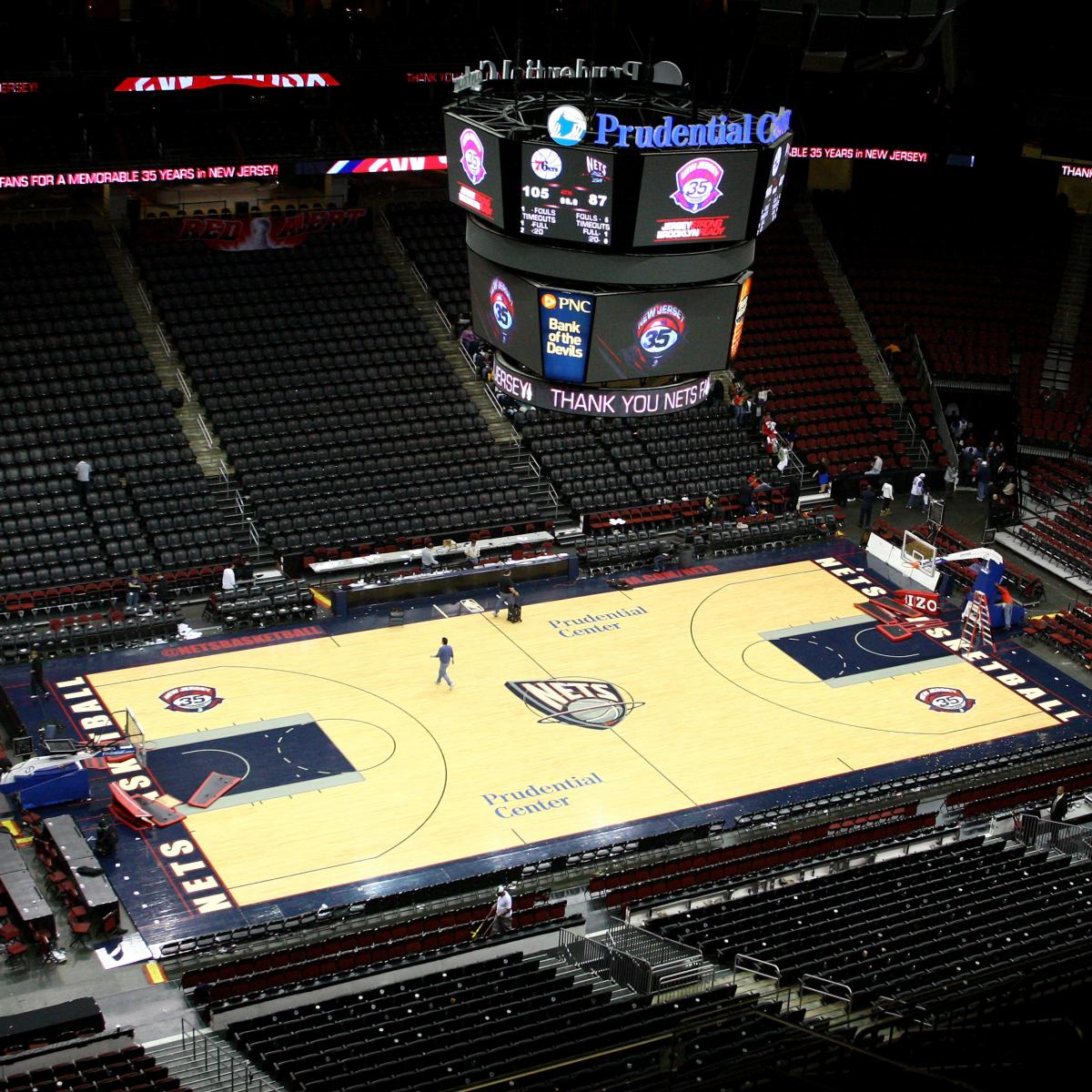NBA Basketball Arenas - New Jersey Nets Home Arena - Prudential Center