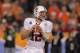 GLENDALE, AZ - JANUARY 02: Andrew Luck #12 of the Stanford Cardinal looks to pass against the Oklahoma State Cowboys during the Tostitos Fiesta Bowl on January 2, 2012 at University of Phoenix Stadium in Glendale, Arizona. Oklahoma State won 41-38 in overtime. (Photo by Doug Pensinger/Getty Images)