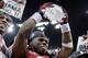 NEW ORLEANS, LA - JANUARY 09: Trent Richardson #3 of the Alabama Crimson Tide celebrates with the trophy after defeating Louisiana State University Tigers in the 2012 Allstate BCS National Championship Game at Mercedes-Benz Superdome on January 9, 2012 in New Orleans, Louisiana. Alabama won the game by a score of 21-0. (Photo by Andy Lyons/Getty Images)