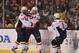 Ward (left, #42), celebrates with teammates