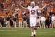 GLENDALE, AZ - JANUARY 02: Andrew Luck #12 of the Stanford Cardinal reacts against the Oklahoma State Cowboys during the Tostitos Fiesta Bowl on January 2, 2012 at University of Phoenix Stadium in Glendale, Arizona. (Photo by Christian Petersen/Getty Images)