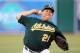 OAKLAND, CA - APRIL 23: Bartolo Colon #21 of the Oakland Athletics pitches against the Chicago White Sox at O.co Coliseum on April 23, 2012 in Oakland, California. (Photo by Ezra Shaw/Getty Images)