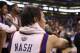 PHOENIX, AZ - APRIL 25: Steve Nash #13 of the Phoenix Suns watches from the bench during the NBA game against the San Antonio Spurs at US Airways Center on April 25, 2012 in Phoenix, Arizona. The Spurs defeated the Suns 110-106. NOTE TO USER: User expressly acknowledges and agrees that, by downloading and or using this photograph, User is consenting to the terms and conditions of the Getty Images License Agreement. (Photo by Christian Petersen/Getty Images)