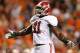 AUBURN, AL - NOVEMBER 26: Courtney Upshaw #41 of the Alabama Crimson Tide reacts after a defensive stop against the Auburn Tigers at Jordan-Hare Stadium on November 26, 2011 in Auburn, Alabama. (Photo by Kevin C. Cox/Getty Images)