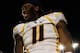 MIAMI GARDENS, FL - JANUARY 04: (L-R) Julian Miller #97 and Bruce Irvin #11 of the West Virginia Mountaineers celebrate against the Clemson Tigers during the Discover Orange Bowl at Sun Life Stadium on January 4, 2012 in Miami Gardens, Florida. (Photo by Streeter Lecka/Getty Images)