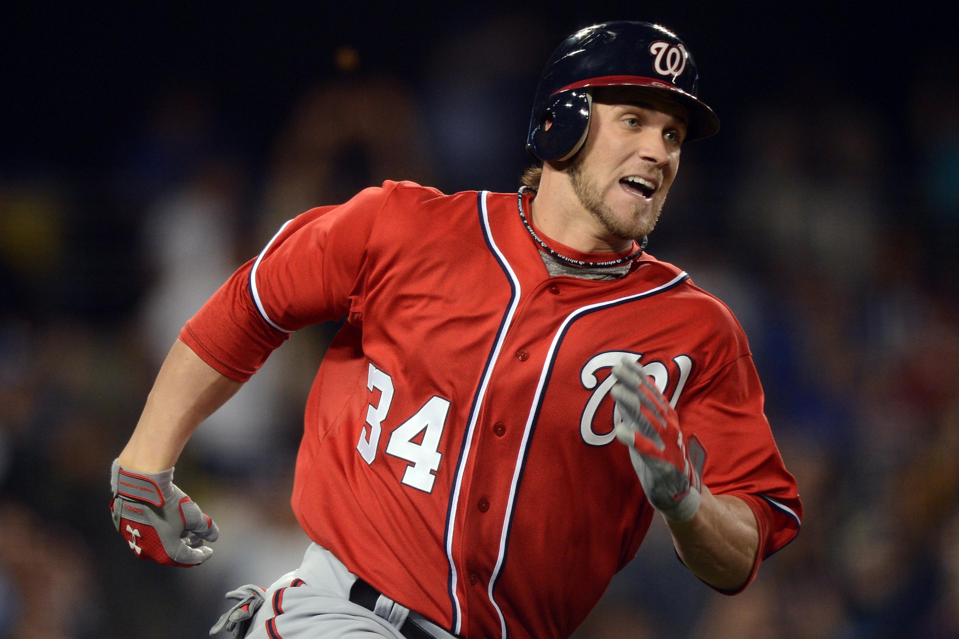 Bryce Harper GIF: Nationals' Phenom Launches 1st Home Run of the Season, News, Scores, Highlights, Stats, and Rumors