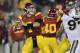 LOS ANGELES, CA - NOVEMBER 26: Quarterback Matt Barkley #7 of the USC Trojans throws a pass against the UCLA Bruins at the Los Angeles Memorial Coliseum on November 26, 2011 in Los Angeles, California. (Photo by Stephen Dunn/Getty Images)