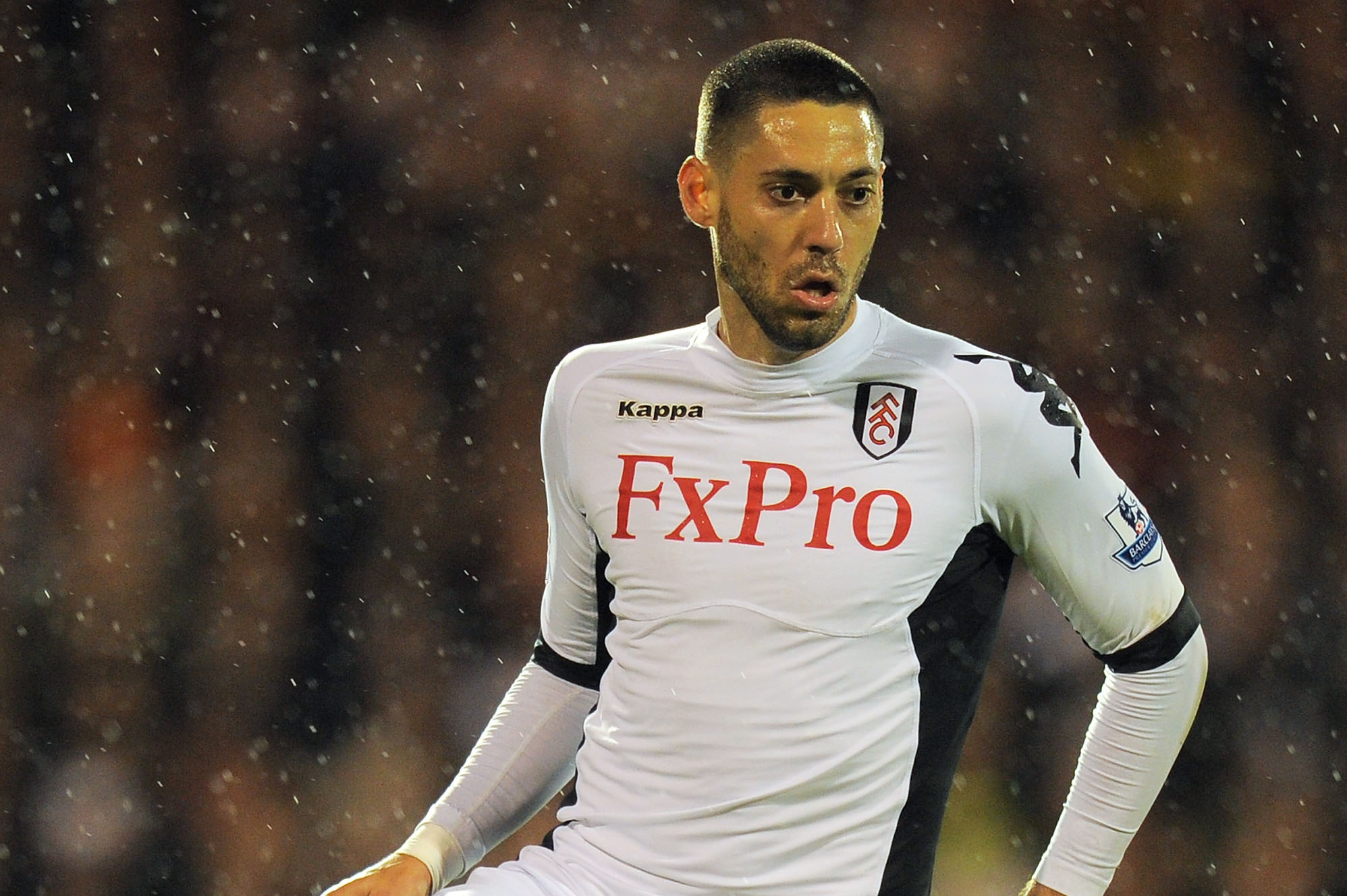 Clint Dempsey Fulham Celebrates Scoring Ther Editorial Stock Photo