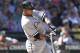 SEATTLE, WA - APRIL 22: Alex Rios #51 of the Chicago White Sox breaks his bat on an RBI single in the eighth inning against the Seattle Mariners at Safeco Field on April 22, 2012 in Seattle, Washington. The White Sox defeated the Mariners 7-4. (Photo by Otto Greule Jr/Getty Images)