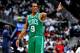 ATLANTA, GA - APRIL 29: Rajon Rondo #9 of the Boston Celtics directs his team against the Atlanta Hawks in Game One of the Eastern Conference Quarterfinals in the 2012 NBA Playoffs on April 29, 2012 at Philips Arena in Atlanta, Georgia. The Hawks won 83-74. NOTE TO USER: User expressly acknowledges and agrees that, by downloading and or using this photograph, User is consenting to the terms and conditions of the Getty Images License Agreement. (Photo by Grant Halverson/Getty Images)