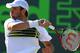 KEY BISCAYNE, FL - MARCH 29: Mardy Fish of the USA in action against Juan Monaco of Argentina during Day 11 at Crandon Park Tennis Center at the Sony Ericsson Open on March 29, 2012 in Key Biscayne, Florida. (Photo by Al Bello/Getty Images)