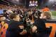 GLENDALE, AZ - JANUARY 02: Offensive line coach Joe Wickline of the Oklahoma State Cowboys talks with his players on the sideline against the Stanford Cardinal during the Tostitos Fiesta Bowl on January 2, 2012 at University of Phoenix Stadium in Glendale, Arizona. (Photo by Donald Miralle/Getty Images)