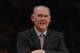 LOS ANGELES, CA - MAY 01: Head Coach George Karl of the Denver Nuggets reacts during a 104-100 loss to the Los Angeles Lakers during Game Two of the Western Conference Quarterfinals in the 2012 NBA Playoffs at Staples Center on May 1, 2012 in Los Angeles, California. NOTE TO USER: User expressly acknowledges and agrees that, by downloading and or using this photograph, User is consenting to the terms and conditions of the Getty Images License Agreement. (Photo by Harry How/Getty Images)