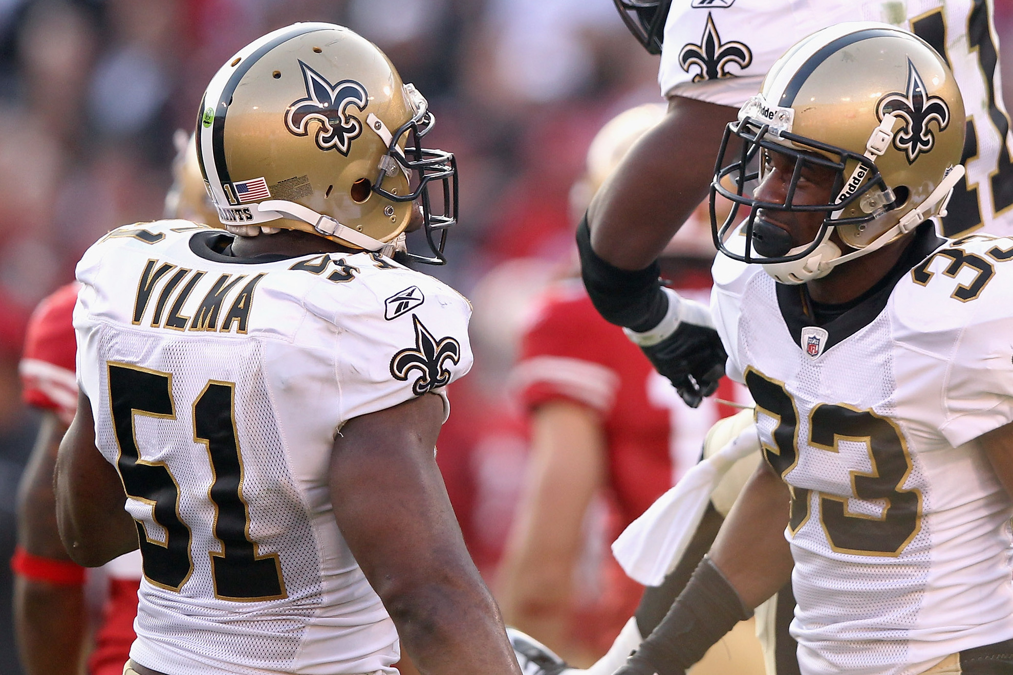 New Orleans Saints linebacker Jonathan Vilma has been suspended without pay  for the entire 2012 season by the NFL, it was announced in New York on May  2, 2012. Vilma is one