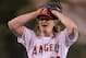 ANAHEIM, CA - MAY 02: Starting pitcher Jered Weaver #36 of the Los Angeles Angels of Anaheim celebrates after throwing a no-hitter against the Minnesota Twins at Angel Stadium of Anaheim on May 2, 2012 in Anaheim, California. The Angels defeated the Twins 9-0. (Photo by Jeff Gross/Getty Images)