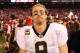 SAN FRANCISCO, CA - JANUARY 14: Drew Brees #9 of the New Orleans Saints reacts after they lost their game against the the San Francisco 49ers in the NFC Divisional playoff game at Candlestick Park on January 14, 2012 in San Francisco, California. (Photo by Ezra Shaw/Getty Images)