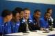 LEXINGTON, KY - APRIL 17: Anthony Davis, Doron Lamb,Terrence Jones, John Calipari the Kentucky Wildcats, Michael Kidd-Gilchrist and Marquis Teague talks with the media during the news conference in which all five players announced they will enter the NBA draft at Joe Craft Center on April 17, 2012 in Lexington, Kentucky. (Photo by Andy Lyons/Getty Images)