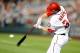 WASHINGTON, DC - MAY 02: Bryce Harper #34 of the Washington Nationals hits a double in the fourth inning against the Arizona Diamondbacks at Nationals Park on May 2, 2012 in Washington, DC. (Photo by Greg Fiume/Getty Images)