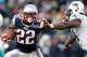FOXBORO, MA - DECEMBER 24: Stevan Ridley #22 of the New England Patriots stiff arms Cameron Wake #91 of the Miami Dolphins during the fourth quarter of New England's 27-24 win at Gillette Stadium on December 24, 2011 in Foxboro, Massachusetts. (Photo by Winslow Townson/Getty Images)
