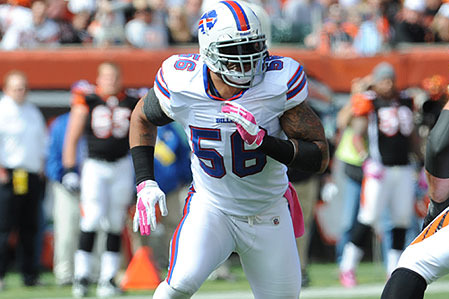 Shawne Merriman Size 50 Buffalo Bills Jersey SidelineSwap