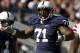 STATE COLLEGE, PA - NOVEMBER 12: Devon Still #71 of the Penn State Nittany Lions celebrates after sacking Taylor Martinez #3 (not pictured) of the Nebraska Cornhuskers during the game on November 12, 2011 at Beaver Stadium in State College, Pennsylvania. (Photo by Justin K. Aller/Getty Images)