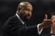 CHICAGO, IL - APRIL 10: Head coach Mike Woodson of the New York Knicks complains to referee during a game against the Chicago Bulls at the United Center on April 10, 2012 in Chicago, Illinois. NOTE TO USER: User expressly acknowledges and agrees that, by downloading and or using this photograph, User is consenting to the terms and conditions of the Getty Images License Agreement. (Photo by Jonathan Daniel/Getty Images)
