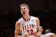 CHAMPAIGN, IL - JANUARY 10: Meyers Leonard #12 of the Illinois Fighting Illini celebrates late in the game against the Ohio State Buckeyes at Assembly Hall on January 10, 2012 in Champaign, Illinois. The Illini defeated the Buckeyes 79-74. (Photo by Joe Robbins/Getty Images)