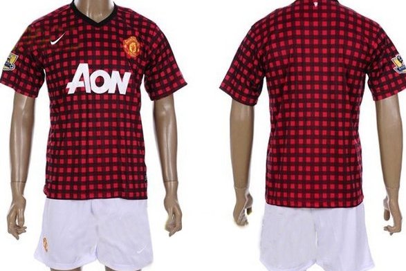 manchester united checkered jersey