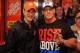 DAYTONA BEACH, FL - FEBRUARY 26: Joey Logano (L), driver of the #20 The Home Depot Toyota, poses with professional wrestler John Cena in the garage area prior to the start of the NASCAR Sprint Cup Series Daytona 500 at Daytona International Speedway on February 26, 2012 in Daytona Beach, Florida. (Photo by Matthew Stockman/Getty Images)
