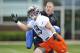 LAKE FOREST, IL - MAY 12: Defensive end Shea McClellin #99 of the Chicago Bears (L) works out with defensive line coach Mike Phair during rookie minicamp at Halas Hall on May 12, 2012 in Chicago, Illinois. McClellin was the Bear's first round draft choice for the 2012 draft. (Photo by Brian Kersey/Getty Images)