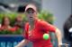 MADRID, SPAIN - MAY 06: Tennis player Caroline Wozniacki of Denmark returns the ball to Ksenia Pervak of Kazakhstan during the second day of the WTA Mutua Madrilena Madrid Open Tennis on May 6, 2012 in Madrid, Spain. (Photo by Pablo Blazquez Dominguez/Getty Images)