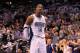 ORLANDO, FL - MARCH 13: Dwight Howard #12 of the Orlando Magic reacts following an overtime win against the Miami Heat at Amway Center on March 13, 2012 in Orlando, Florida. NOTE TO USER: User expressly acknowledges and agrees that, by downloading and or using this photograph, User is consenting to the terms and conditions of the Getty Images License Agreement. (Photo by Sam Greenwood/Getty Images)