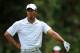 PONTE VEDRA BEACH, FL - MAY 12: Tiger Woods of the United States looks on from the ninth hole during the third round of THE PLAYERS Championship held at THE PLAYERS Stadium course at TPC Sawgrass on May 12, 2012 in Ponte Vedra Beach, Florida. (Photo by Sam Greenwood/Getty Images)