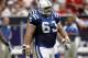 HOUSTON - SEPTEMBER 11: Center Jeff Saturday #63 of the Indianapolis Colts during game action against the Houston Texans at Reliant Stadium on September 11, 2011 in Houston, Texas. The Texans won 34-7. (Photo by Bob Levey/Getty Images)