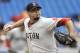 TORONTO, CANADA - SEPTEMBER 05: Josh Beckett #19 of the Boston Red Sox delivers a pitch during MLB game action against the Toronto Blue Jays September 5, 2011 at Rogers Centre in Toronto, Ontario, Canada. (Photo by Brad White/Getty Images)