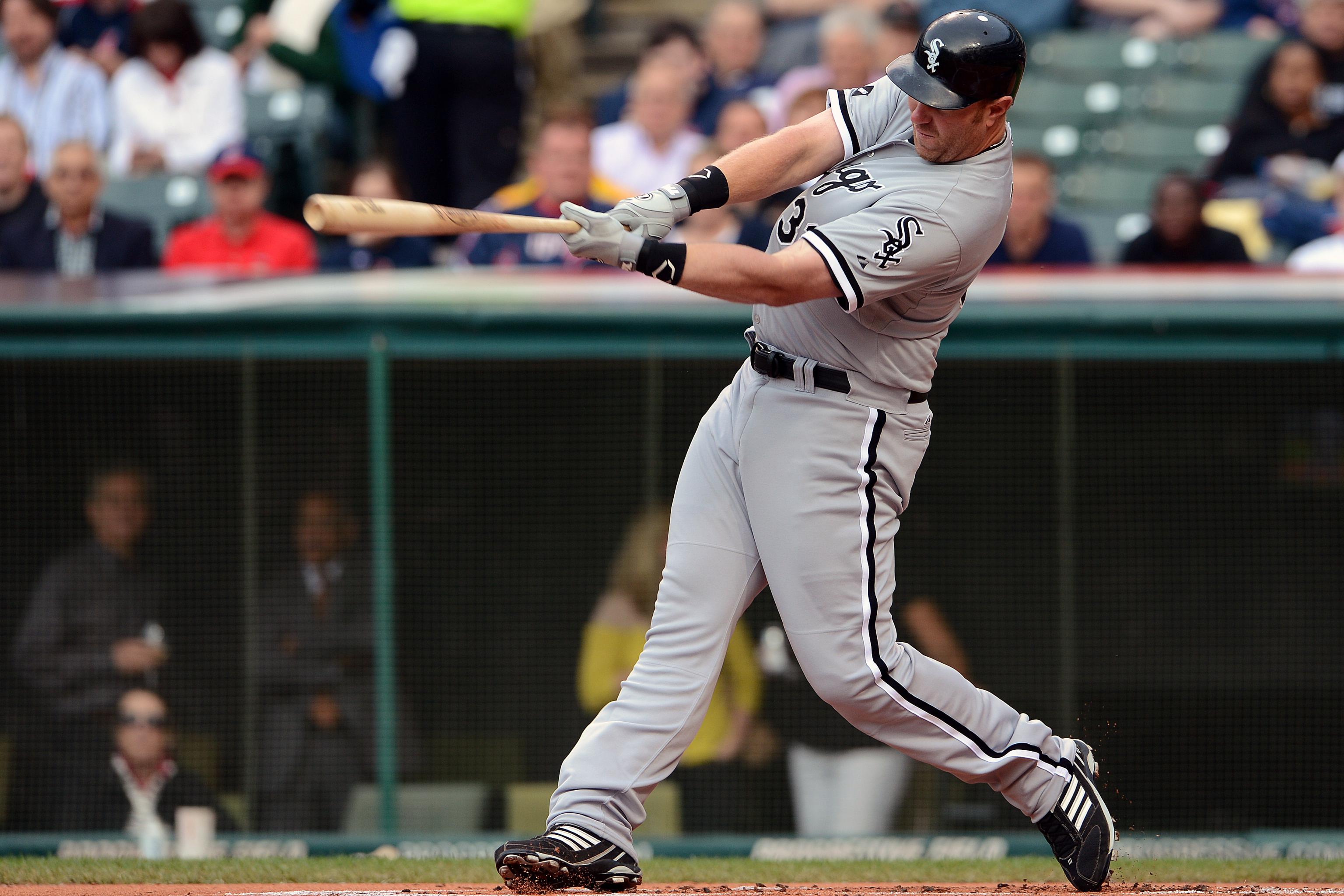 Chicago White Sox' Adam Dunn during a baseball game Thursday, June