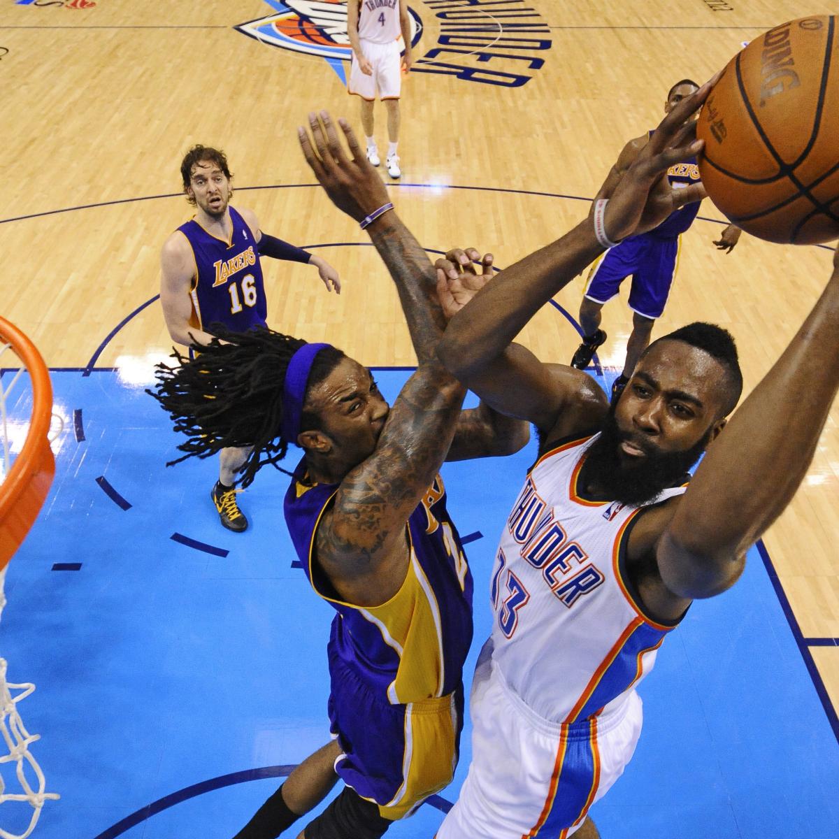 L A Lakers Vs Oklahoma City Thunder Game 2 Live Score Analysis And Reaction Bleacher Report Latest News Videos And Highlights