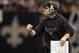 NEW ORLEANS, LA - JANUARY 01: Head coach Sean Payton of the New Orleans Saints during the game against the Carolina Panthers at the Mercedes-Benz Superdome on January 1, 2012 in New Orleans, Louisiana. (Photo by Chris Graythen/Getty Images)
