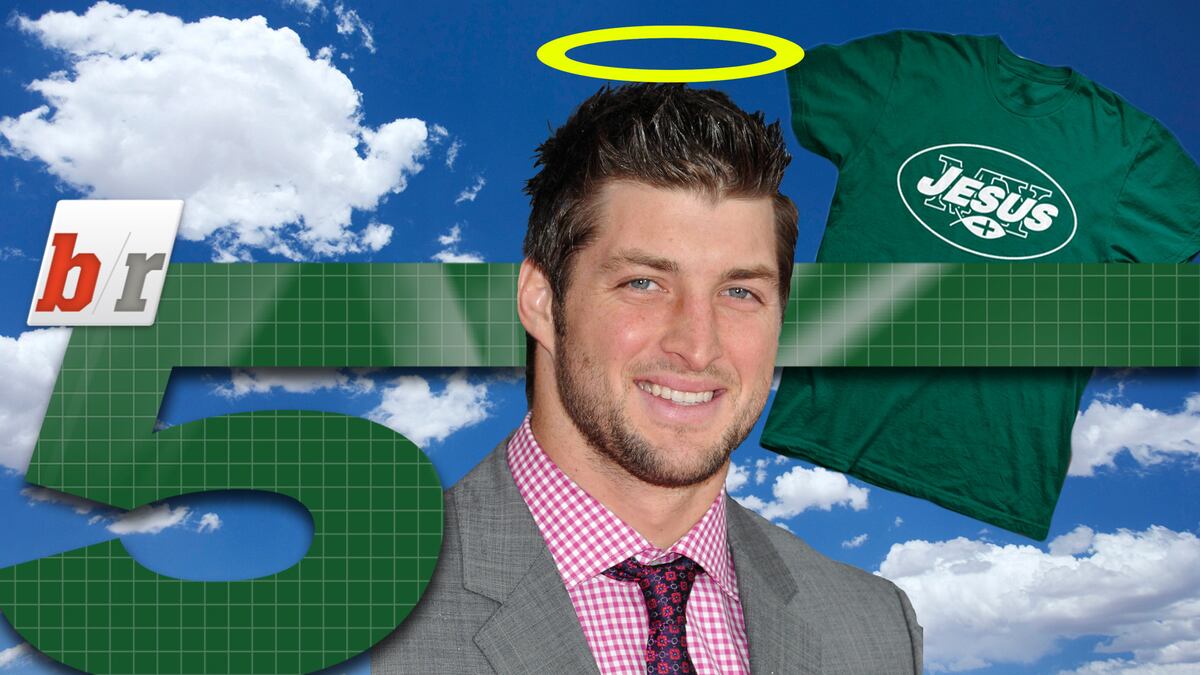 NY Jets Quarterback Tim Tebow Upset with 'My Jesus' T-Shirt: BR5