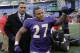 BALTIMORE, MD - DECEMBER 11: Ray Rice #27 of the Baltimore Ravens runs off the field after the Ravens defeated the Indianapolis Colts at M&T Bank Stadium on December 11, 2011 in Baltimore, Maryland. (Photo by Rob Carr/Getty Images)