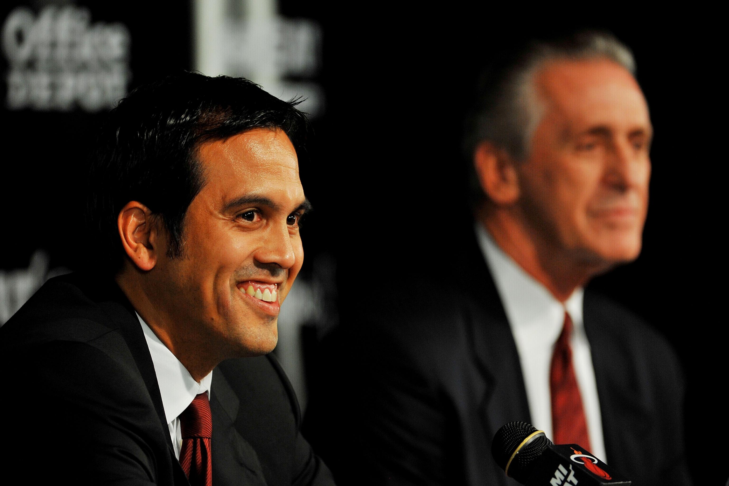 NBA on TNT on X: I always say Pat Riley set the standard, but Coach Spo  improved on it. @DwyaneWade on Erik Spoelstra being named as one of the 15  greatest coaches