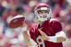 FAYETTEVILLE, AR - APRIL 21: Quarterback Tyler Wilson #8 of the Arkansas Razorbacks Red Team throws a pass during the Spring Game at Donald W. Reynolds Stadium on April 21, 2012 in Fayetteville, Arkansas. (Photo by Wesley Hitt/Getty Images)