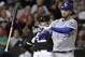 CHICAGO, IL - MAY 11: Eric Hosmer #35 of the Kansas City Royals reacts after striking out with the bases loaded against the Chicago White Sox in the eighth inning at U.S. Cellular Field on May 11, 2012 in Chicago, Illinois. (Photo by John Gress/Getty Images)