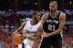 LOS ANGELES, CA - MAY 20: Chris Paul #3 of the Los Angeles Clippers drives on Tim Duncan #21 of the San Antonio Spurs in the third quarter in Game Four of the Western Conference Semifinals in the 2012 NBA Playoffs on May 20, 2011 at Staples Center in Los Angeles, California. NOTE TO USER: User expressly acknowledges and agrees that, by downloading and or using this photograph, User is consenting to the terms and conditions of the Getty Images License Agreement. (Photo by Harry How/Getty Images)