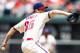 PHILADELPHIA, PA - MAY 13: Starting Pitcher Cole Hamels #35 of the Philadelphia Phillies throws a pitch during the game against the San Diego Padres at Citizens Bank Park on May 13, 2012 in Philadelphia, Pennsylvania. The Phillies won 3-2. (Photo by Brian Garfinkel/Getty Images)